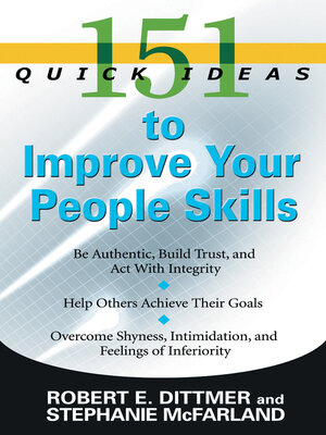 cover image of 151 Quick Ideas to Improve Your People Skills